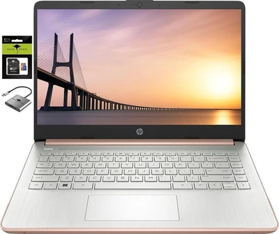 HP 14" Student Laptop Quad Core Intel N150 8GB RAM 384GB Storage(128GB UFS+256GB - Image 1 of 4