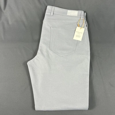 Peter Millar Golf Pants Crown Sport eb66 Performance 34 x 30 Gale Gray MSRP $168 - Image 1 of 4