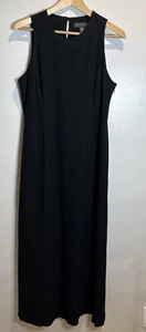Banana Republic Black Silk Maxi Dress Women's Size 10 - Picture 1 of 16
