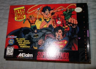 Super Nintendo SNES NTSC USA - JUSTICE LEAGUE TASK FORCE - Boxed with Manual - Image 1 of 4