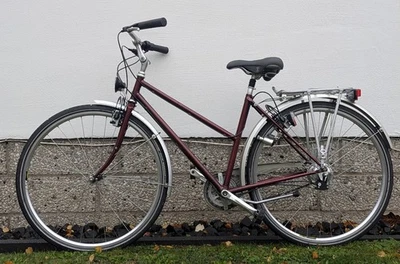 UTOPIA Custom Bike 28Zoll Damen Fahrrad 14Gang Rohloff Magura HS11 Licht RH 47cm - Bild 1 von 4