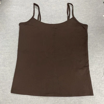 Dress Barn Dark Brown Camisole S Y2K Feminine 90s Retro Summer Dark Academia - Image 1 of 4