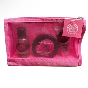 The Body Shop Gift Set British Rose Body Butter Shower Gel Hand Cream New - Picture 1 of 7