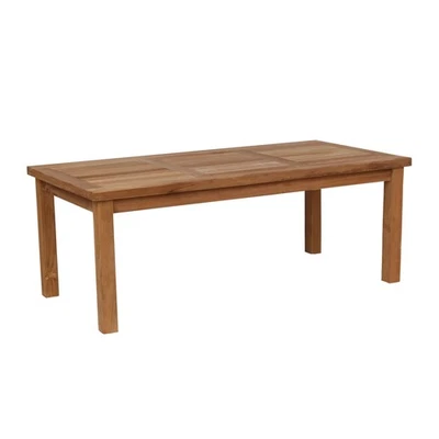 Teak Outdoor Coffee Table, Premium A Teak Wood Patio Furniture, 24"X 48" Rect... - Image 1 of 4