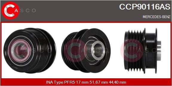 CCP90116AS CASCO Belt Pulley, alternator - Image 1 of 1