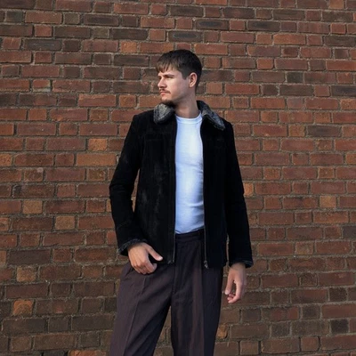 Black Suede Vintage Jacket - Image 1 of 4