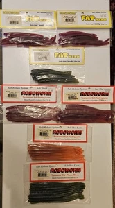 Robo Worm 6-in-4PACKS And Robo Worm Fat Worm-4 1/2 IN-3 PACKS - Picture 1 of 12