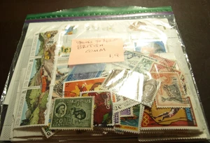 1,9 UNZEN BRITISCHE KOLONIEN & TERRITORIEN VON PAPIER UNGEPRÜFT - Bild 1 von 2