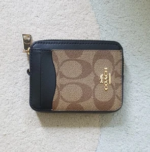 Coach Women's Wallet - Gold Chain - Brown - BRAND NEW - Picture 1 of 4