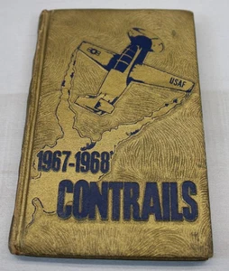 USAFA Book Force Academy Contrails Cadet Handbook 1967-1968 TLC with Stains - Picture 1 of 6