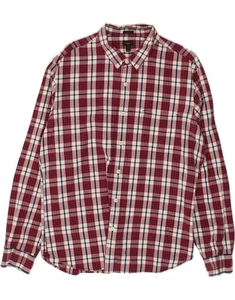 J. CREW Mens Slim Shirt XL Red Check Cotton BG27 - Picture 1 of 3