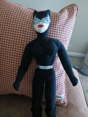 Peluche de colección Htf raro CATWOMAN BATMAN DC Comics 18" muñeca niña peluche Foto 1 de 3