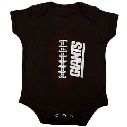 New York Giants NEWBORN INFANT Mini Football Creeper Brown Cover