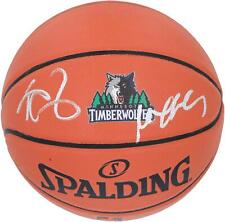 Stephon Marbury and Kevin Garnett Timberwolves Signed Spalding NBA Basketball
