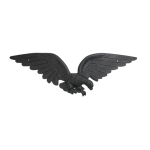 Eagle Wall Mount, Black PVC, 29W x 8.5H inches, Americana Outdoor Decor - Picture 1 of 5