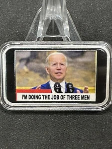 1 Oz Silver Bar Colorized Joe Biden / Three Stooges - Picture 1 of 3