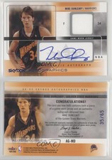 2004 Skybox Autographics Jerseys Blue Embossed /65 Mike Dunleavy Jr #AG-MD Auto