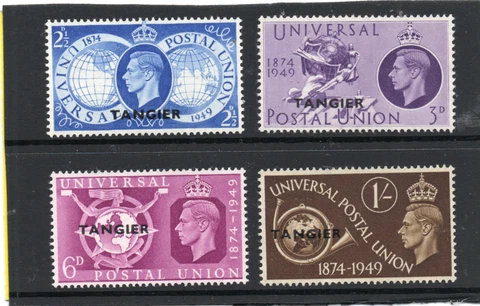 Morocco Agencies, Tangier GV1 1949 Universal Postal Union  set sg 276-79 NHM/UM Cover