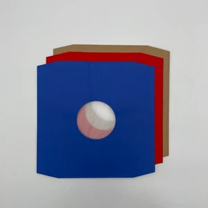 12" Polylined Inner Record Sleeves Coloured Blue Brown Red - Picture 1 of 8