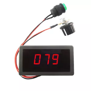 DC 6V 12V 24V PWM Motor Speed Controller Red Digital LED Display Regulator 8A - Picture 1 of 7