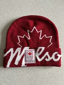 Molson Canadian Knit Hat Beanie NEW Red Adult Unisex CANADA - Picture 1 of 4