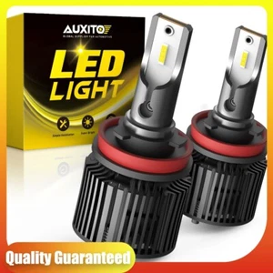 H11 Led Headlight Bulbs Kit Hi Lo Beam Super Bright White 6500K 40000Lumens 2X - Picture 1 of 12