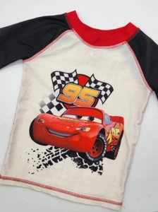 Boys Disney Pixar Cars Lightening McQueen Swim Top Size 4 - Picture 1 of 3