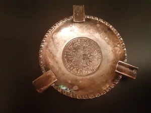 1780 S F Austria Hungary Burgau Silver M. Theresia Ashtray - Picture 1 of 4