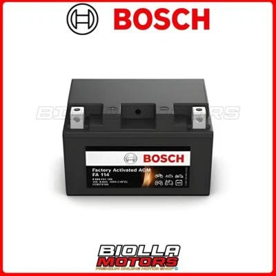 YTZ10S BATTERIA BOSCH GEL YAMAHA Tracer 9 GT MTT 890D 900 2021 2023 YTZ10S FA114 - Immagine 1 di 4