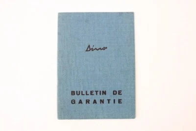 1972 Ferrari 246 Dino GT Warranty Card Booklet Manual #03270 - Image 1 of 4