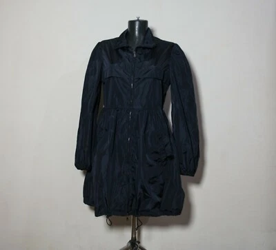 Prada Mujer Nylon Trench Impermeable Nylon Logo 42sz Foto 1 de 4