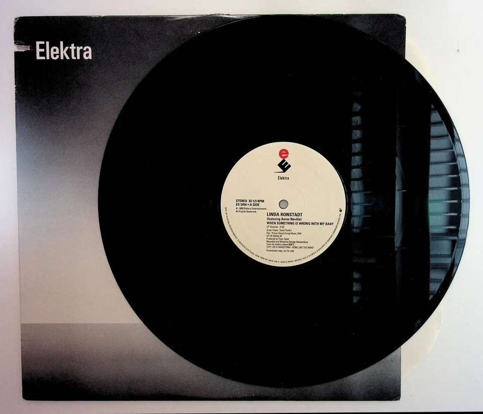 Linda Ronstadt When Something is Wrong with My Baby ED-5454 Single 111924WR - Image 1 of 2