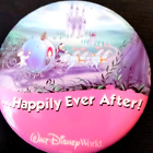 Vintage Walt Disney Cinderella pinback button/ happily ever after