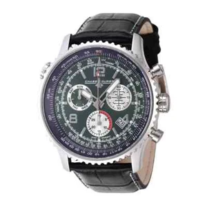 NEW CHASE DURER CDW-0075 FLIGHT COMMANDER SWISS CHRONO SAPPHIRE GREEN SS WATCH - Picture 1 of 6