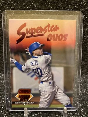 2021 Topps Stadium Club  Mookie Betts/Cody Bellinger Superstar Duos Red Foil - Image 1 of 2