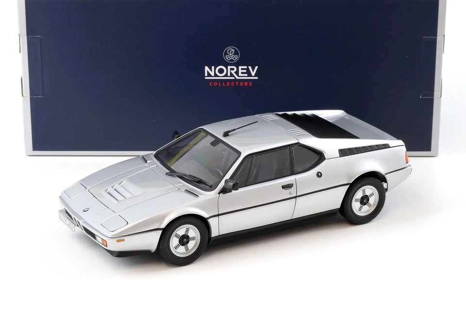 BMW M1 1/18 1980 Grigio Argento Metallizzato - Norev 183226