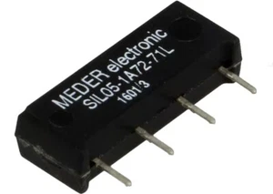 Reed Relay Coil: 5V/ DC, Meder: SIL05-1A72-/71L, 1xUM, 200V/AC/1.25Amp. 1pc - Picture 1 of 1