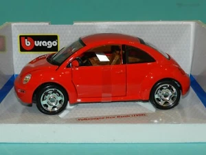 Bburago 1/18 Volkswagen New Beetle (1998) Red MiB - Picture 1 of 3