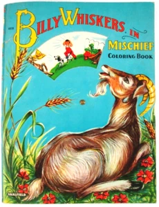 1957 Billy Whiskers In Mischief Turn Wheel Coloring Book Jean Tamburine - Picture 1 of 12