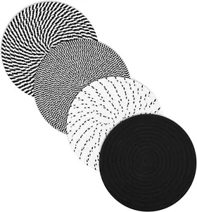 8 Inch Trivets Hot Dishes, 4 Heat-Resistant Cotton Trivet Mats Kitchen - Picture 1 of 6