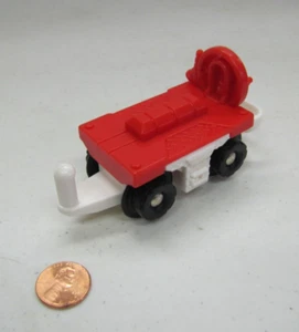 Fisher Price Geotrax Red & White Flatbed Train Cargo Car 2003 Train Part - Picture 1 of 3