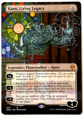 MTG Karn, Living Legacy Dominaria United 372 BORDERLESS Mythic, Pack Fresh! - Image 1 of 2