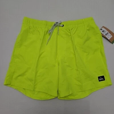 Pantalones Cortos Quiksilver Para Hombre 18" Everyday Solid Volley Talla Mediana Amarillo Foto 1 de 4