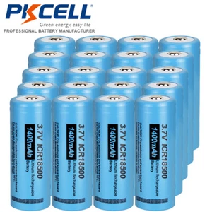 Up to 20Pcs 18500 1400mAh 3.7V Rechargeable Lithium Batteries for Solar Light - Picture 1 of 11