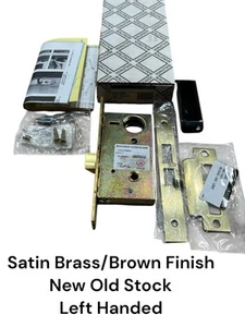 Baldwin 6847.060.L Bedroom Bath Interior Mortise Lock Satin Brass/Brown LH NOS - Picture 1 of 6