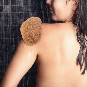 2Pcs Bath Glove Exfoliating Scrubber Mitts Ramie Jute Spa Gloves - Picture 1 of 12