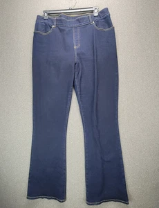 Betabrand Denim Yoga Pants XXL Blue Pull On Bootcut - Picture 1 of 11