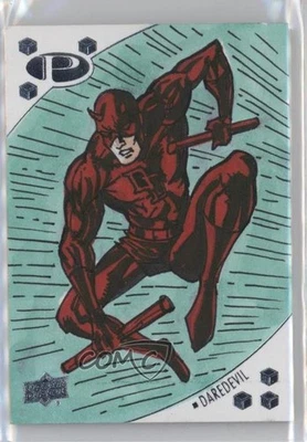2017 Upper Deck Marvel Premier Character 1/1 Daredevil Auto Sketch l6f - Image 1 of 3