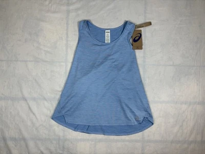 NUEVO SIN ETIQUETAS ASICS Camiseta sin mangas con espalda de afeitar para correr L azul Gimnasio Ropa deportiva Top Foto 1 de 4