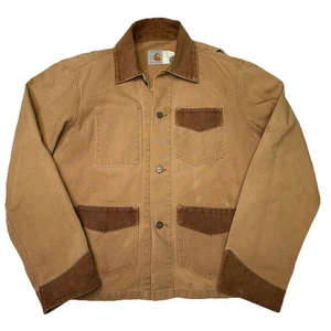 Vintage 1989 Carhartt 100 Year Chore Cord Detail Jacket Mens Gr. L *Made In 🇺🇸* - Bild 1 von 6